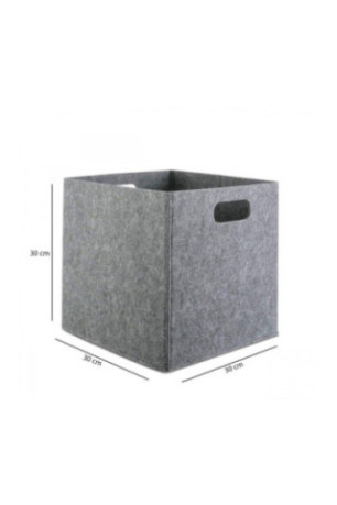 Ensemble de rangement de bureau en feutre (4 pièces) - Gris