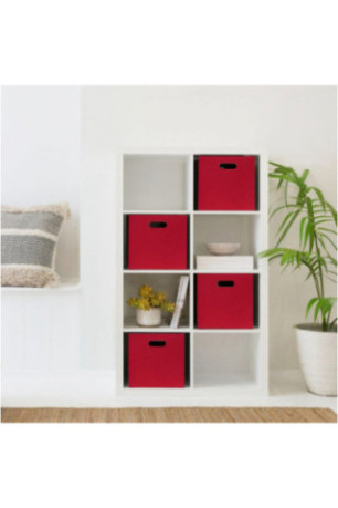 Ensemble de rangement de bureau en feutre (4 pièces) - Corail