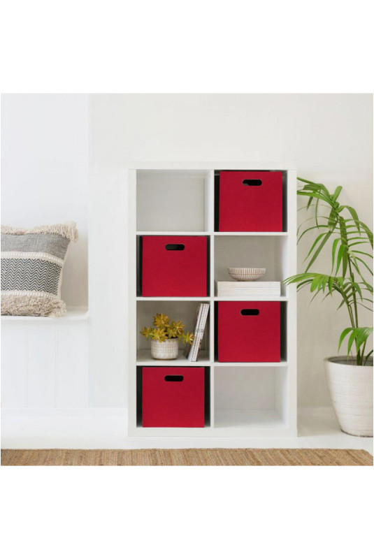 Ensemble de rangement de bureau en feutre (4 pièces) - Corail