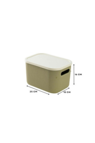 Ensemble de boîtes de rangement (3 pièces) - Vert