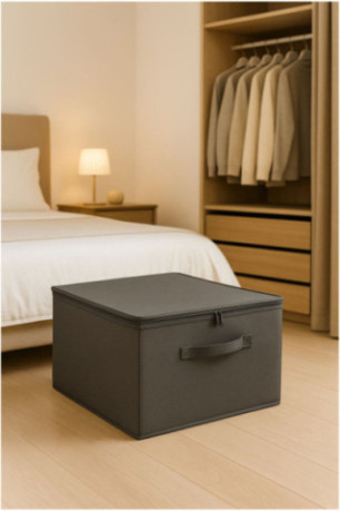 Boîte de rangement en feutre - Anthracite