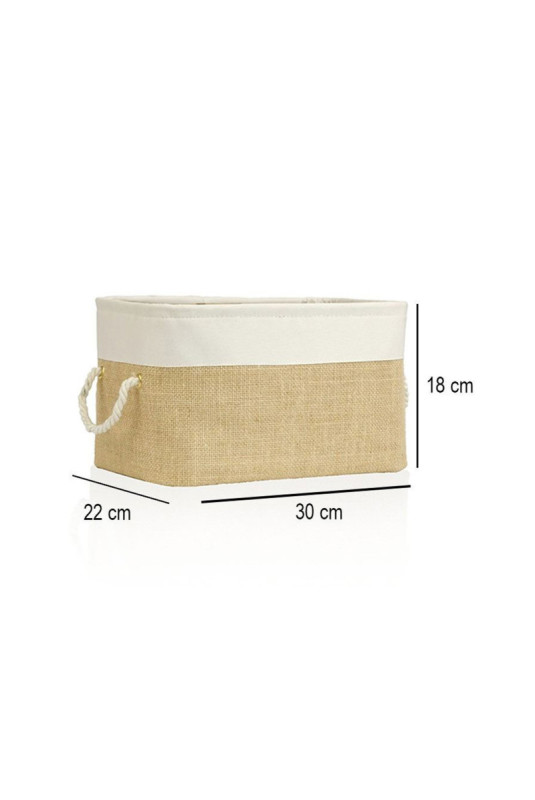Panier en feutre - Blanc naturel