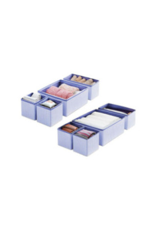 Ensemble de rangement en feutre (4 pièces) - Bleu marine