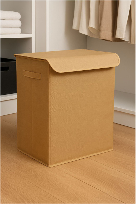 Boîte de rangement en feutre - Beige