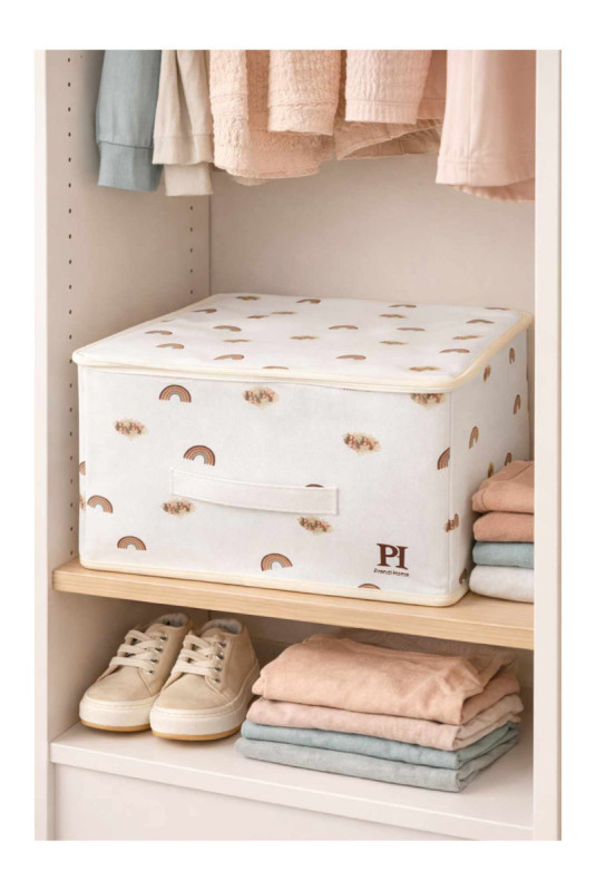 Ensemble de boîtes de rangement (4 pièces) - Blanc