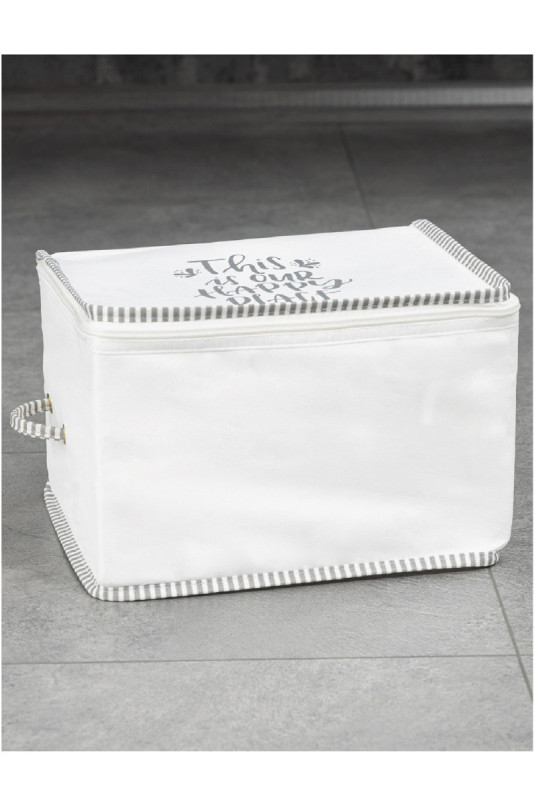 Panier en feutre - Blanc