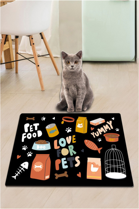 Tapis de litière pour chat - Multicolore