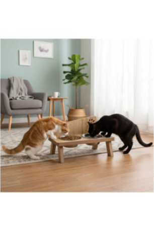 Gamelle pour animaux - En bois