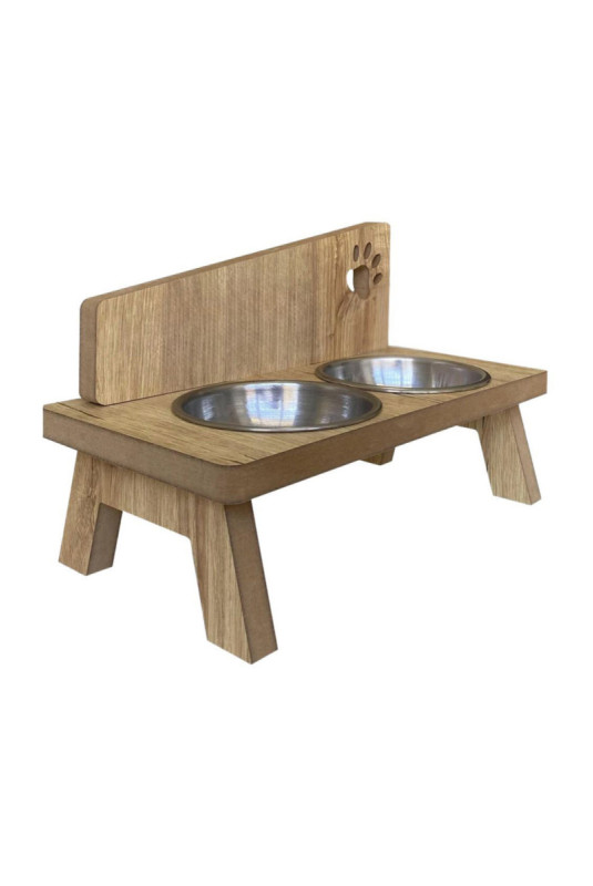 Gamelle pour animaux - En bois