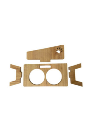Gamelle pour animaux - En bois