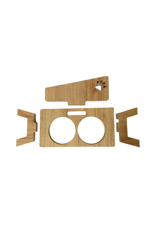 Gamelle pour animaux - En bois