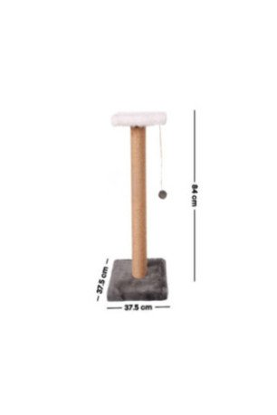 Griffoir pour chat - Anthracite Beige Blanc