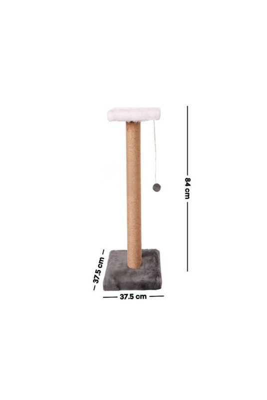 Griffoir pour chat - Anthracite Beige Blanc