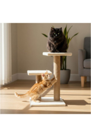 Griffoir pour chat - Blanc