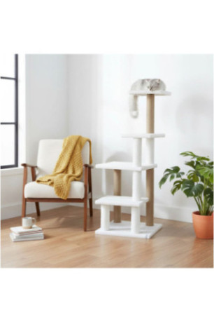 Griffoir pour chat - Blanc