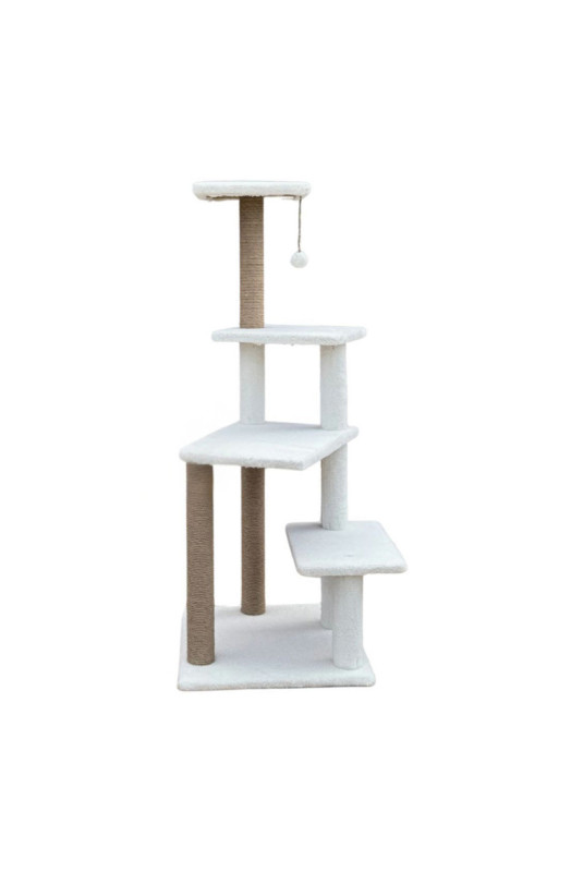 Griffoir pour chat - Blanc