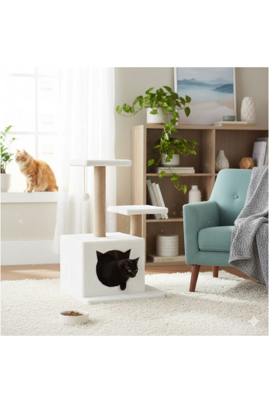 Maison pour chats - Blanc