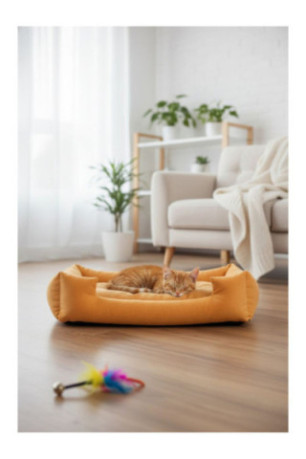Lit pour animaux - Jaune