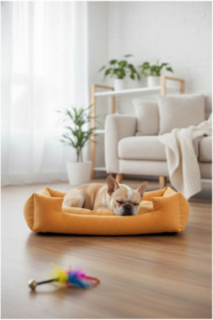 Lit pour animaux - Jaune