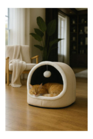 Lit pour chat - Crème