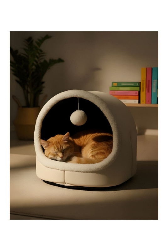 Lit pour chat - Crème