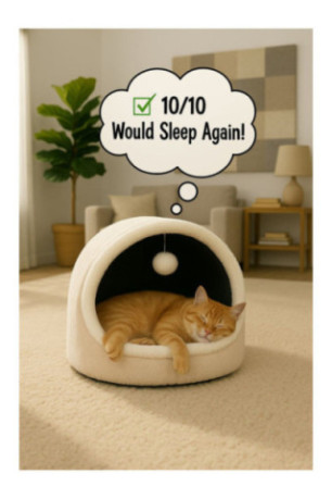 Lit pour chat - Crème