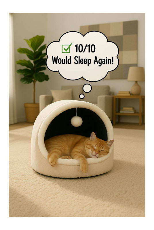 Lit pour chat - Crème