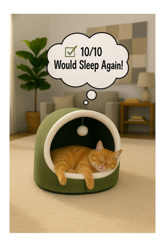 Lit pour chat - Vert