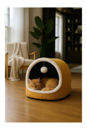 Lit pour chat - Moutarde
