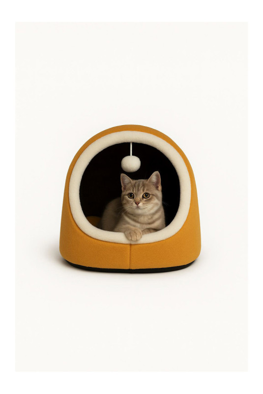 Lit pour chat - Moutarde