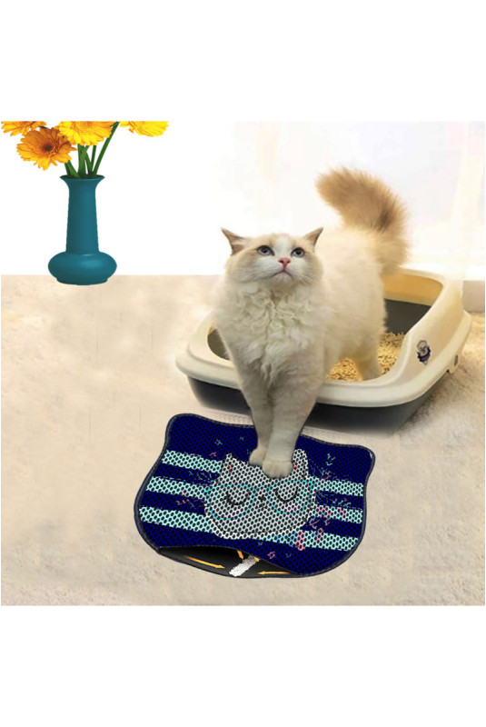 Tapis de litière pour chat - Multicolore