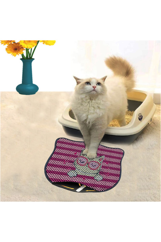 Tapis de litière pour chat - Multicolore