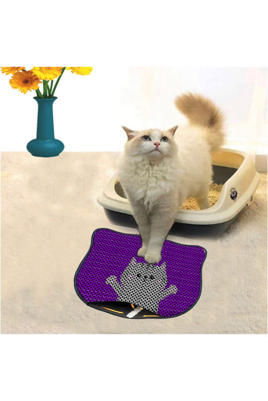 Tapis de litière pour chat - Multicolore