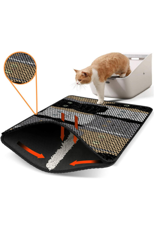 Tapis de litière pour chat - Multicolore