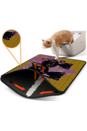 Tapis de litière pour chat - Multicolore