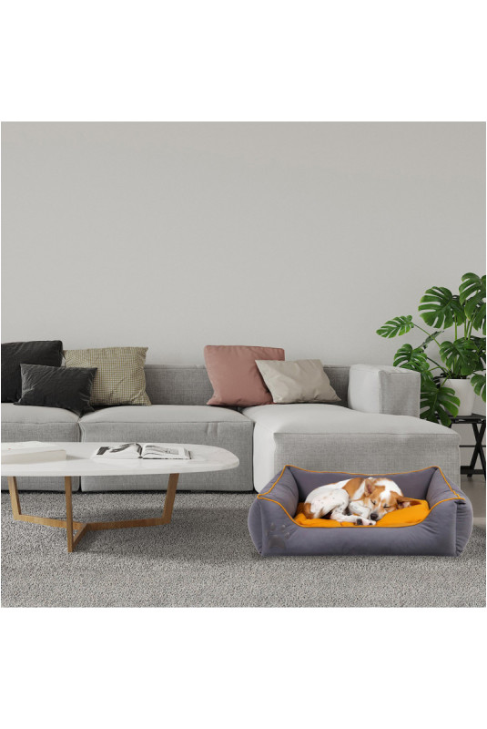 Lit pour animaux - Moutarde grise