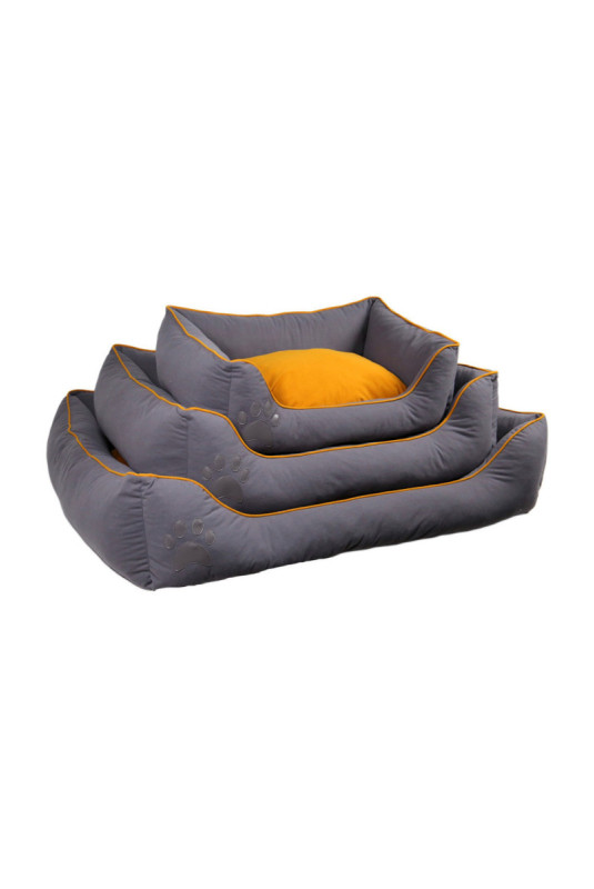 Lit pour animaux - Moutarde grise