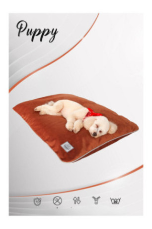 Lit pour animaux - Tuile rouge