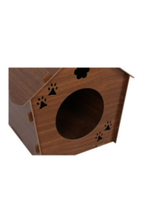 Maison pour chats - Noyer