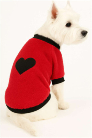 Sweat à capuche pour chien - Rouge