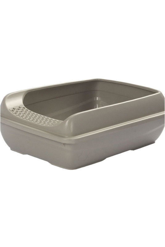 Bac à litière pour chat - Gris