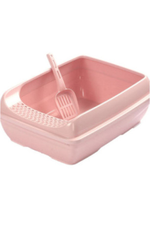 Bac à litière pour chat - Rose