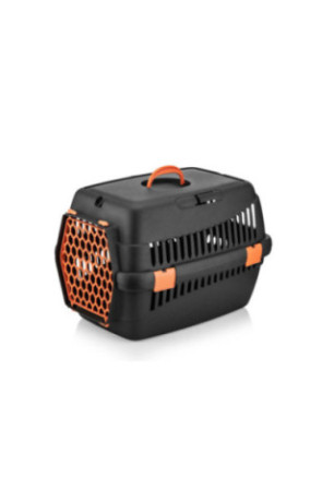 Boîte de transport pour animaux - Orange noir