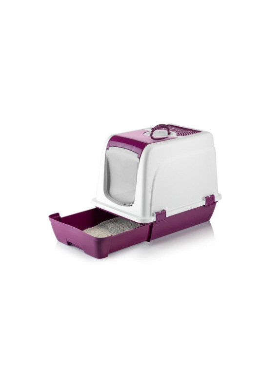 Bac à litière pour chat - Fuchsia