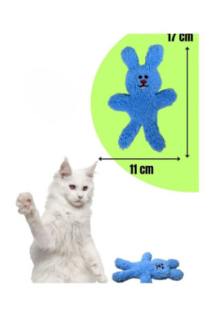 Jouet pour chat - Blanc Vert Bleu