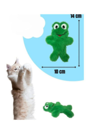 Jouet pour chat - Blanc Vert Bleu