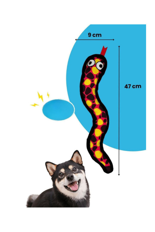 Jouet pour chien - Rouge Noir Jaune