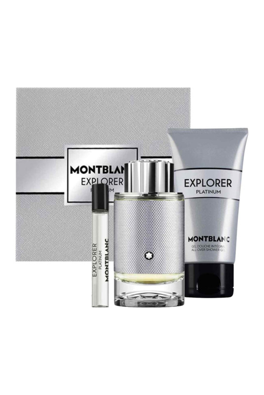 Coffret Explorer Platinum Edp 100ml + SG 100ml + Edt 7.5ml Montblanc