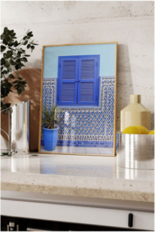 Tableau encadré décoratif - Multicolore