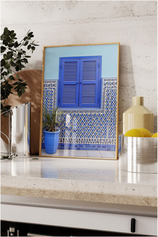 Tableau encadré décoratif - Multicolore